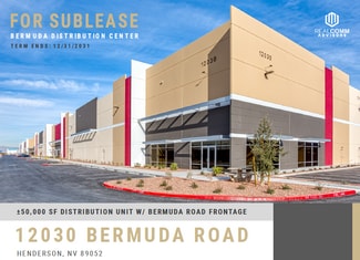 Henderson, NV Industrial - 12030 Bermuda Rd Henderson, NV Industrial - 12030 Bermuda Rd