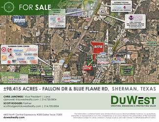 Sherman, TX Commercial - NWQ & SWQ Fallon Dr & Blue Flame Rd