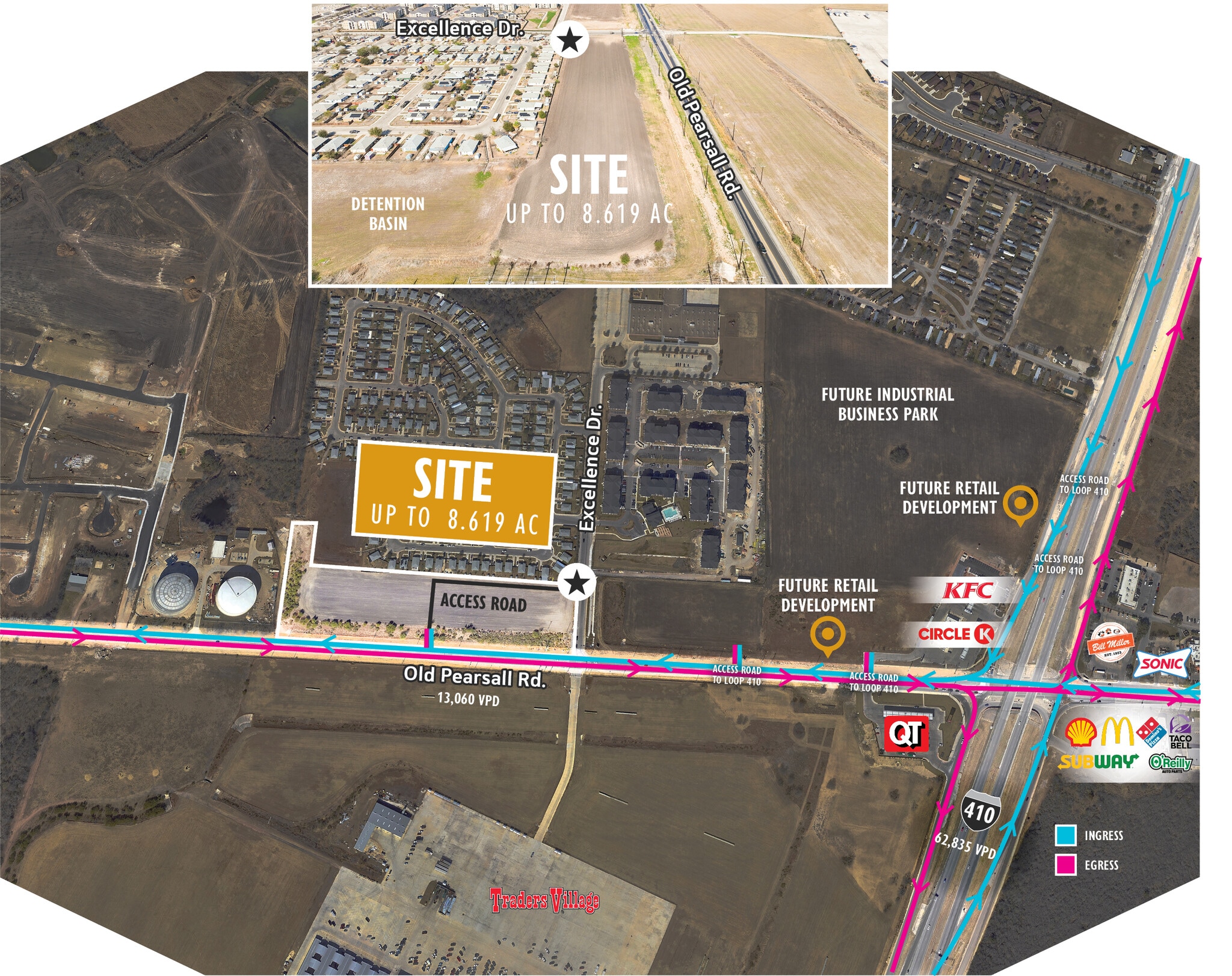 Old Pearsall Rd & SW Loop 410, San Antonio, TX for Sale