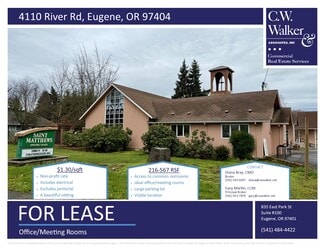 Eugene, OR Office - 4110 River Rd Eugene, OR Office - 4110 River Rd