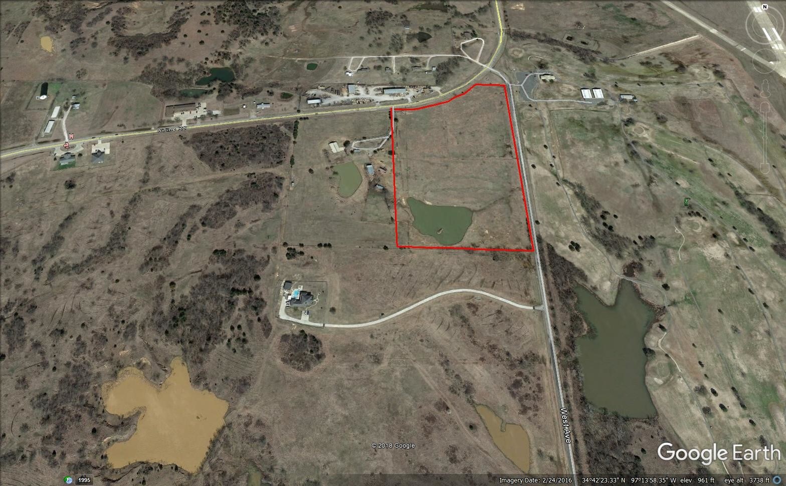 SW Corner of W Airline Rd & S West Ave, Pauls Valley, OK for Sale