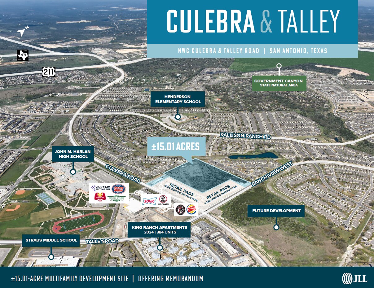 NWC of Culebra & Talley Road, San Antonio, TX for Sale