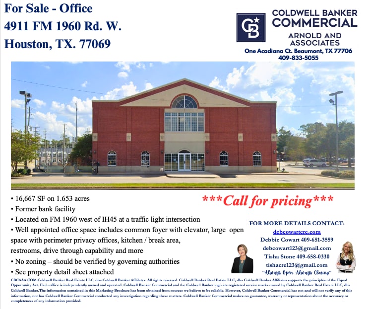 4911 FM 1960 Rd W, Houston, TX for Sale