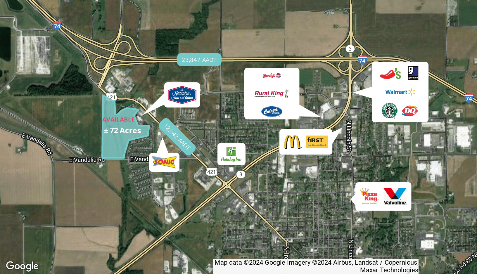 North US Highway 421, Greensburg, IN for Sale