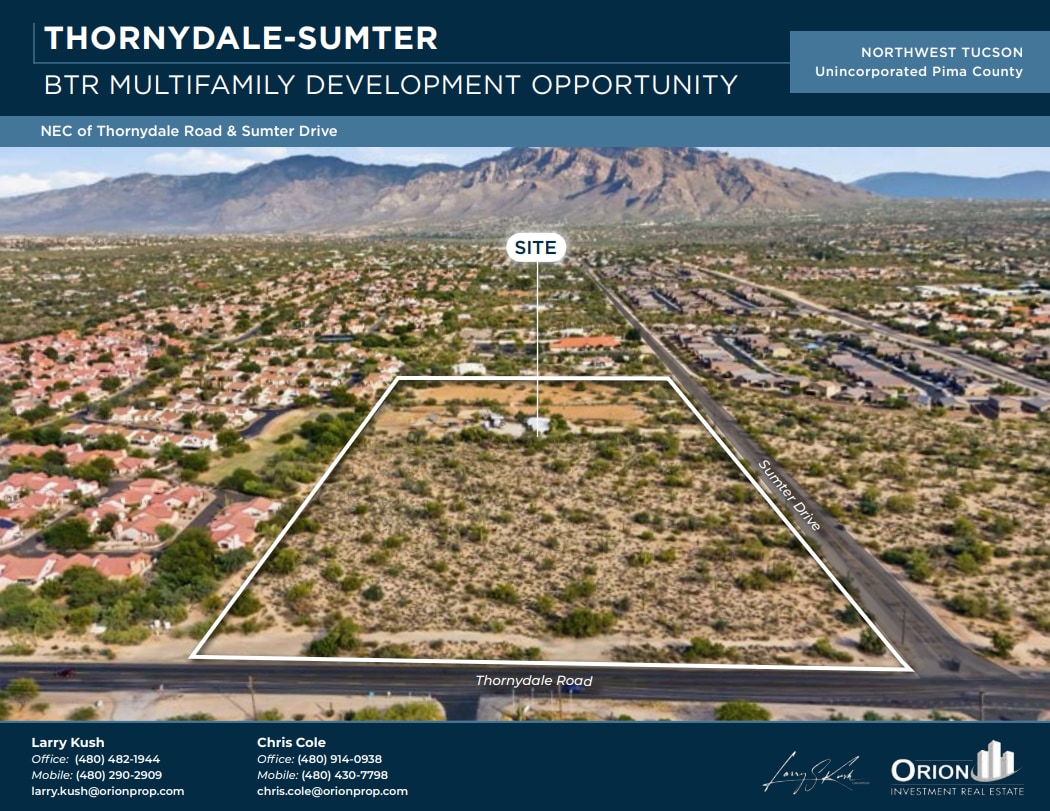 NEC Thornydale Rd & Sumter Dr, Tucson, AZ for Sale