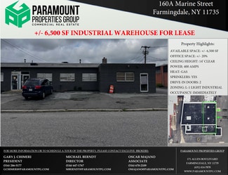 Farmingdale, NY Industrial - 160 Marine St