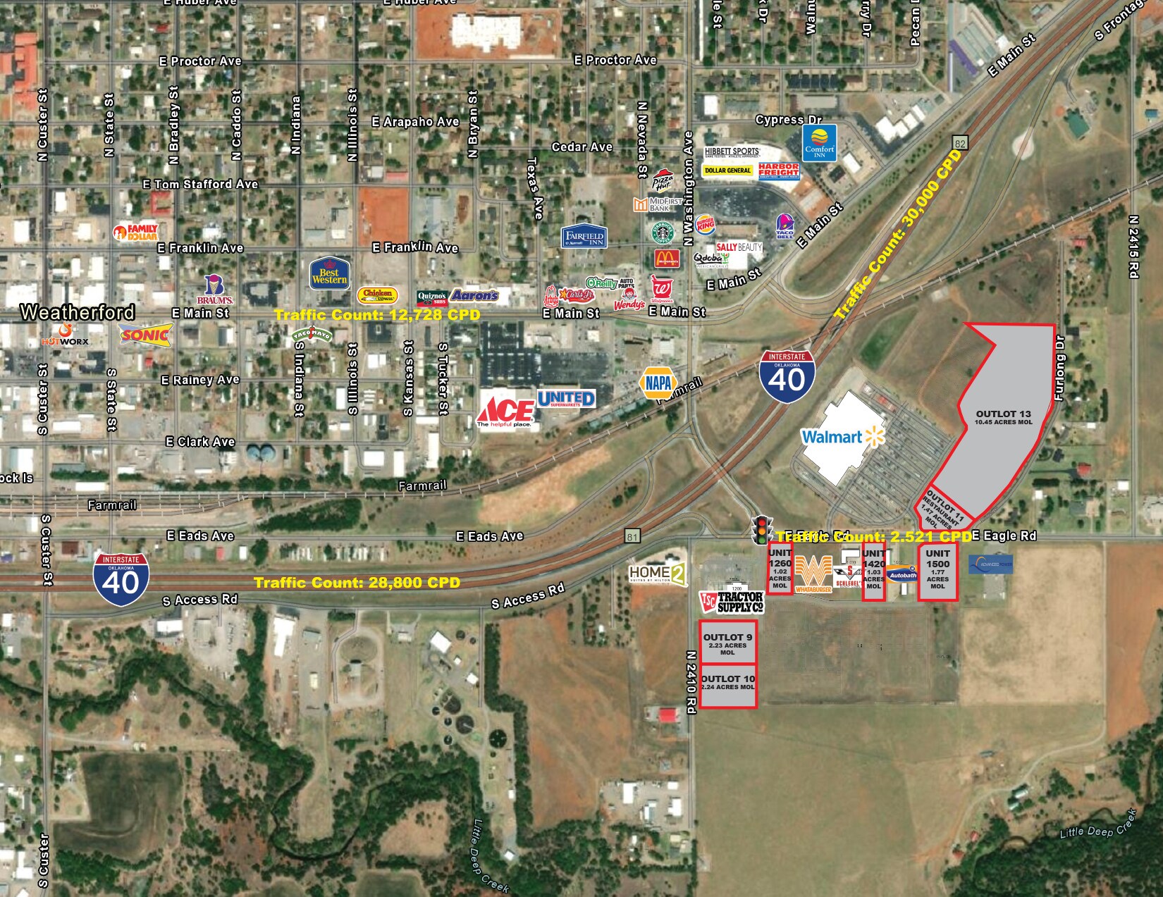 1200-1500 E Eagle Rd, Weatherford, OK for Rent