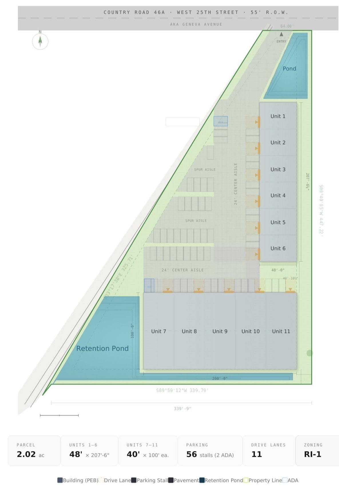 2175-2185 W 25th St, Sanford, FL for Sale