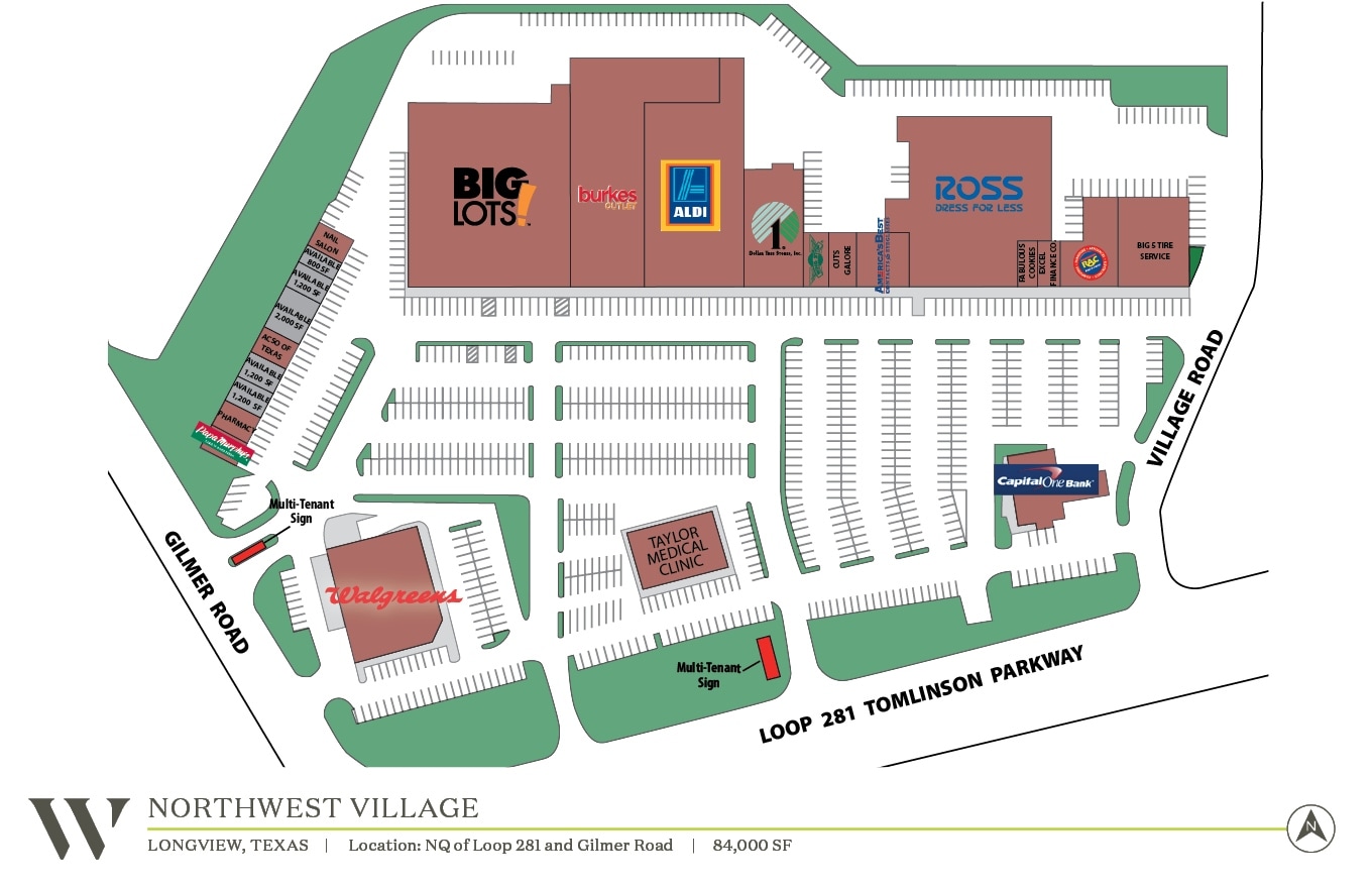 1701-1733 NW Loop 281, Longview, TX for Rent
