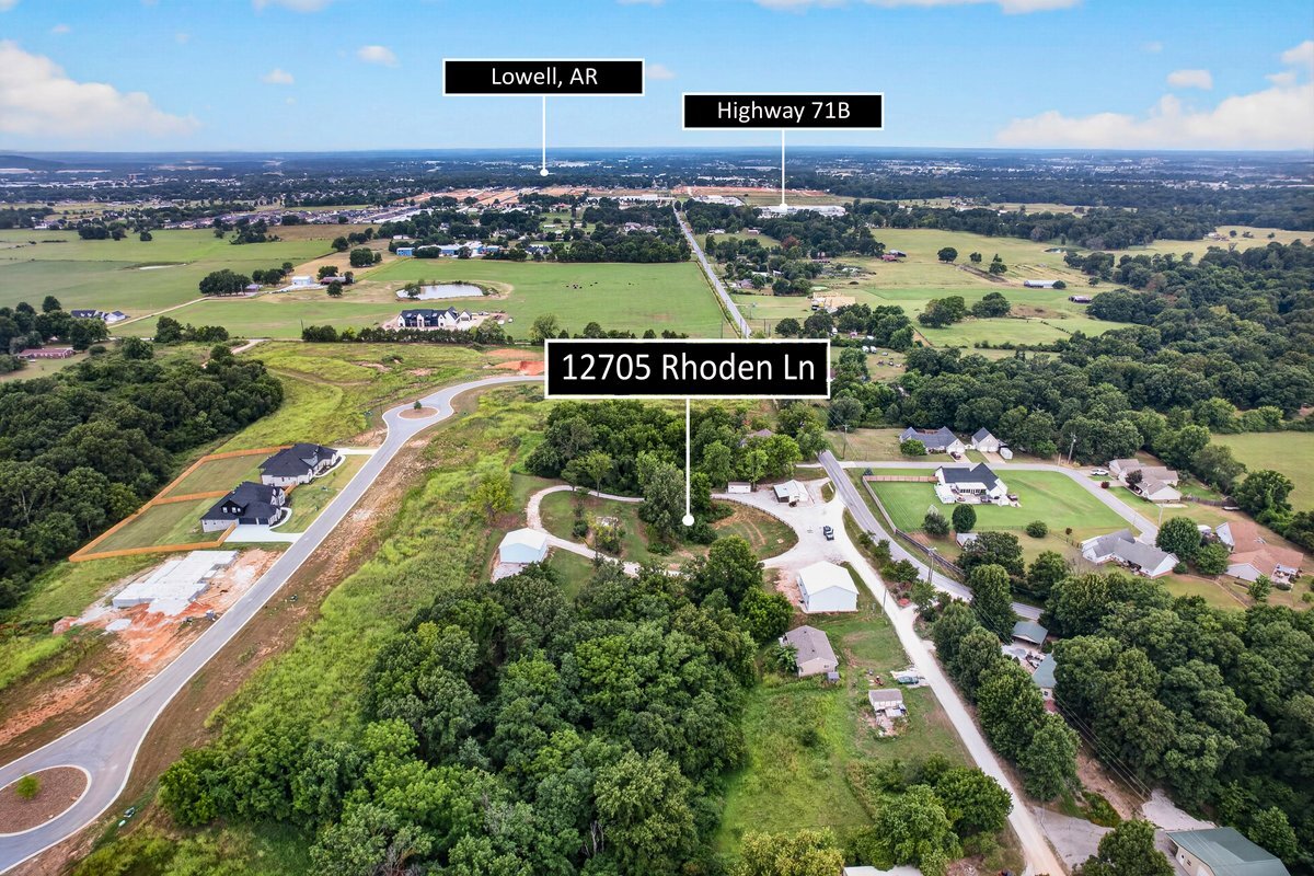 12705 Rhoden Ln, Lowell, AR for Sale