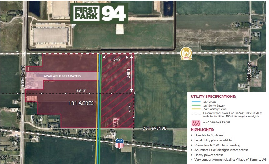 Somers Rail & Commerce Park I, Kenosha, WI for Sale