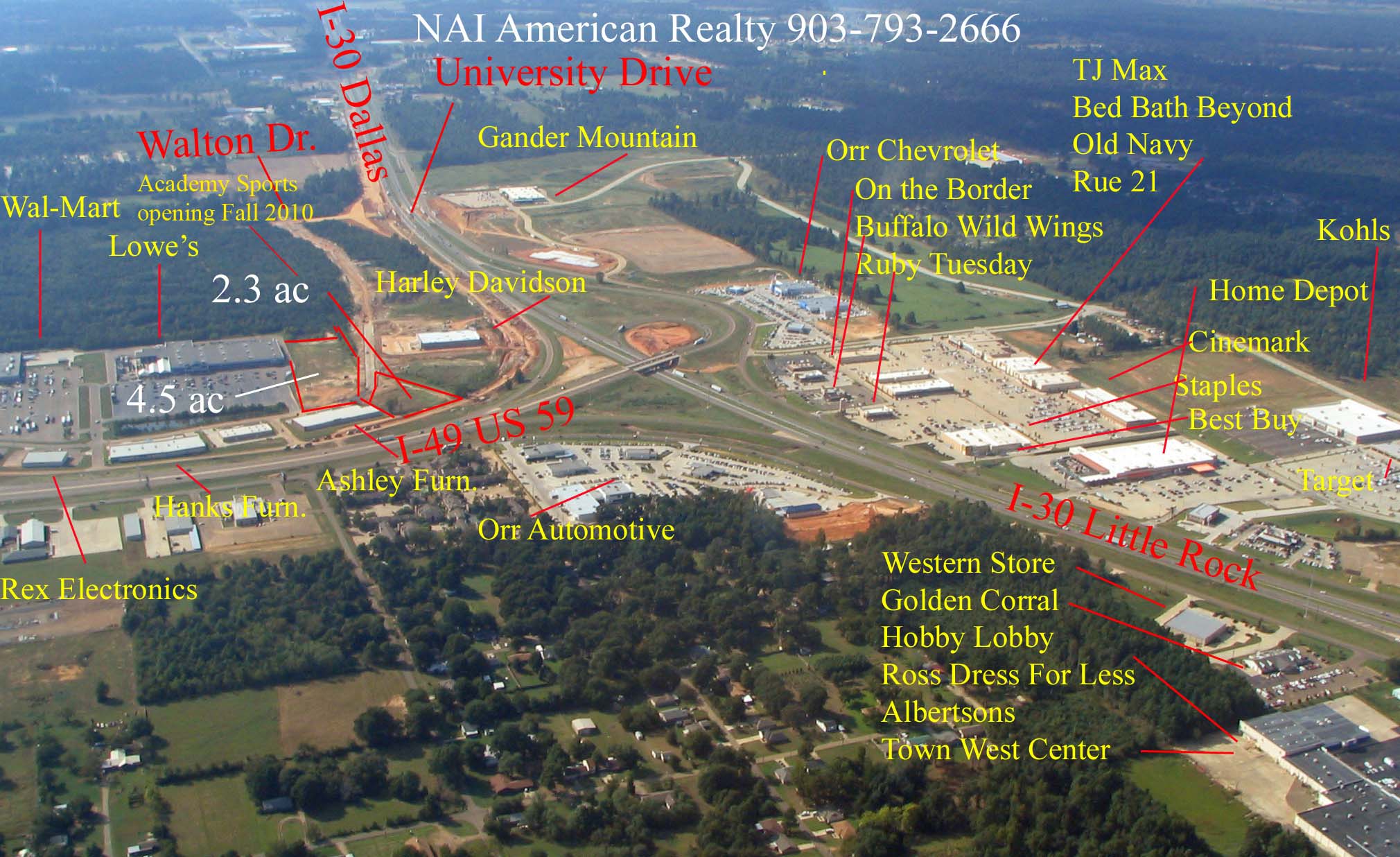Interstate 30, Texarkana, TX for Sale