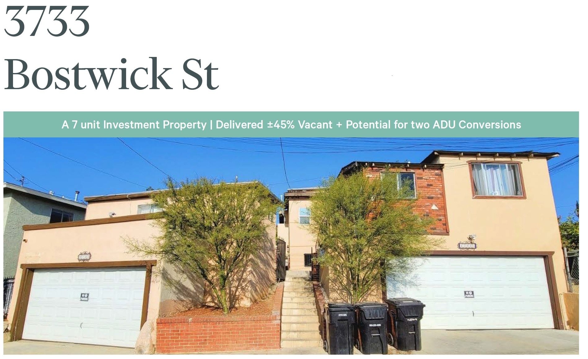 3733 Bostwick St, Los Angeles, CA for Sale