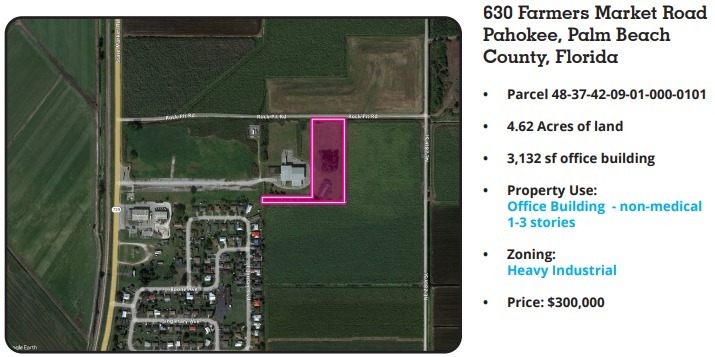 630 Farmers Market Rd, Pahokee, FL for Sale