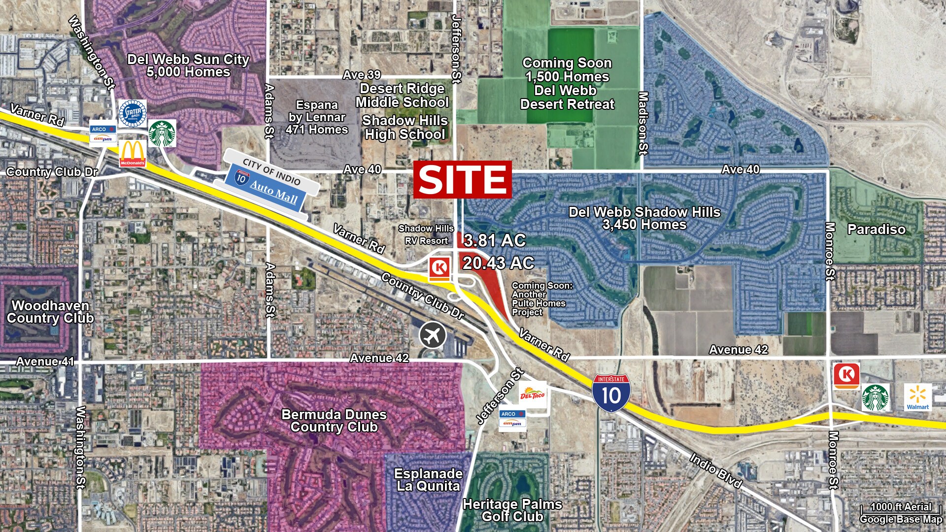 Jefferson St & I-10 Offramp, Indio, CA for Sale