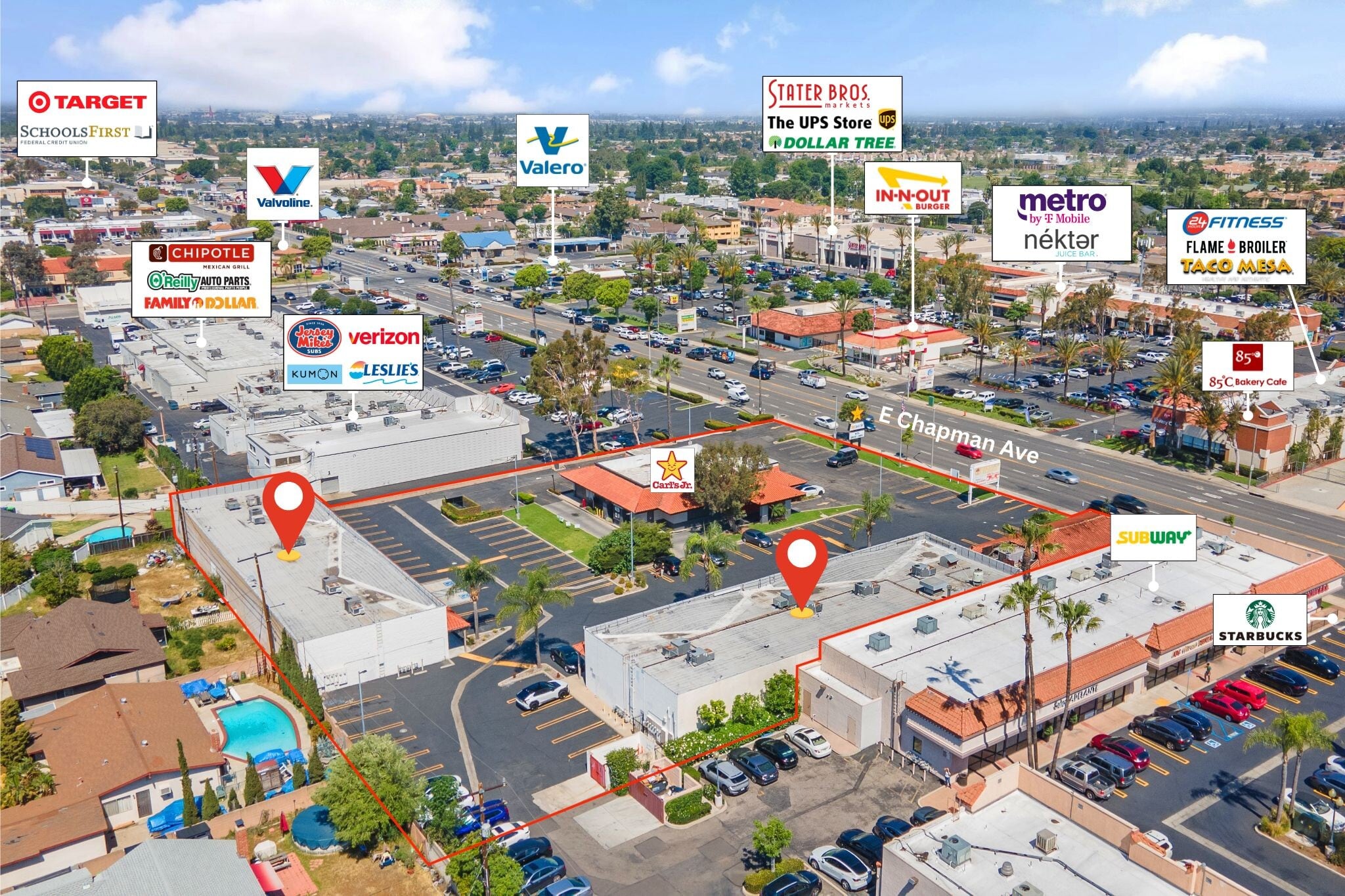 3512-3538 E Chapman Ave, Orange, CA for Rent