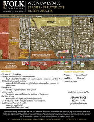 Tucson, AZ Residential Land - 3136 W Camino La Paz