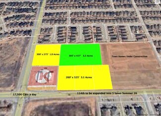 Lubbock, TX Commercial Land - NEC of 114th & Frankford ave