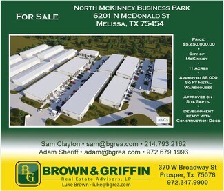 Melissa, TX Commercial Land - 6201 N McDonald St