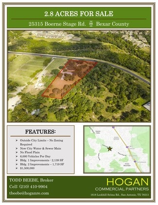 San Antonio, TX Commercial Land - 25315 Boerne Stage Rd