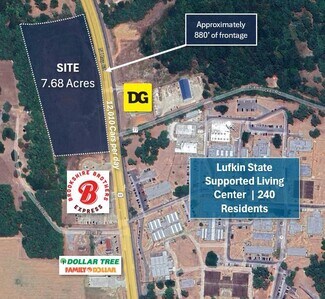 Pollok, TX Commercial Land - N US Hwy 69 & SM Tucker Rd