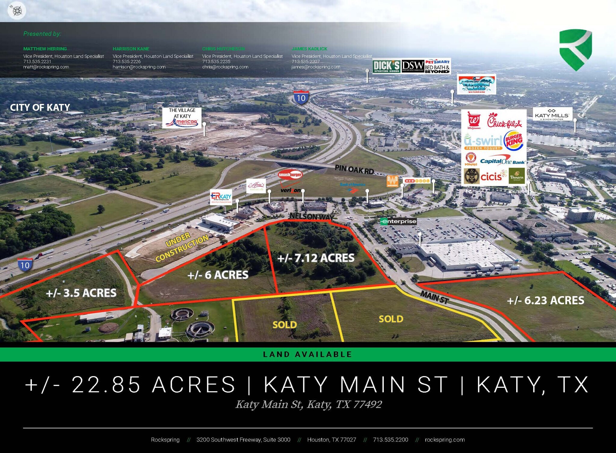 Main St Katy, TX 77494 Land Property for Sale on