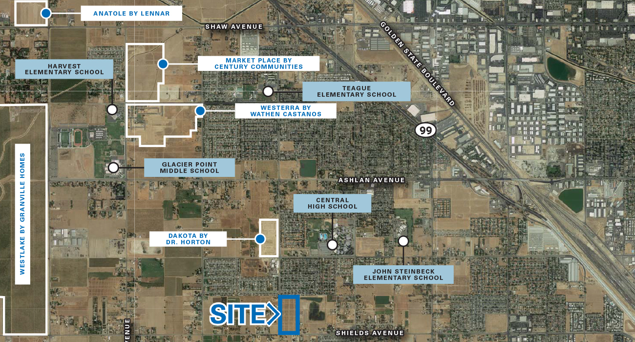 NEC W Shields & Polk Ave, Fresno, CA for Sale