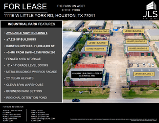 Houston, TX Industrial - 11116 W Little York Rd