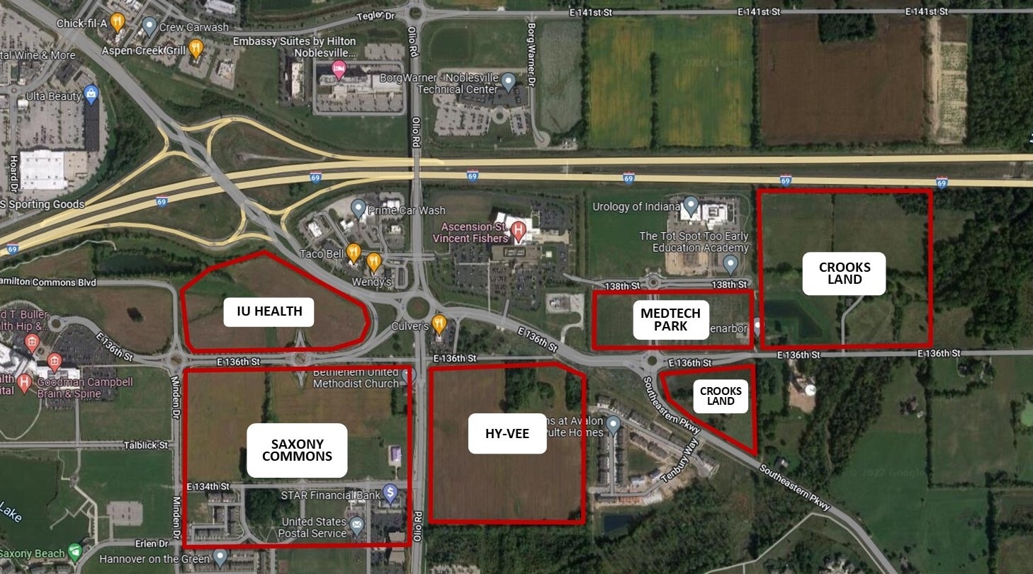 I-69 and East 136TH St, Fishers, IN for Sale