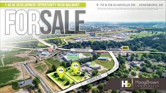 Jonesboro, AR Commercial Land - 712 & 728 Gladiolus Dr Jonesboro, AR Commercial Land - 712 & 728 Gladiolus Dr