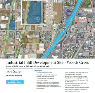 Woods Cross, UT Industrial Land - 2560 S 1100 W Woods Cross, UT Industrial Land - 2560 S 1100 W