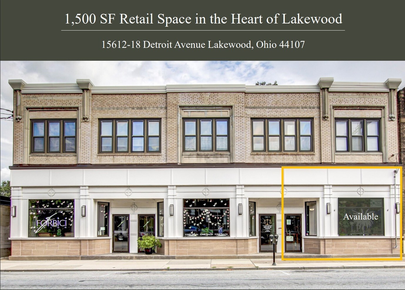 15612-15618 Detroit Ave, Lakewood, OH for Rent