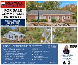Harvest, AL Storefront Retail/Residential - 1209 Ford Chapel Rd