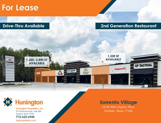 Humble, TX Retail - 12235 Will Clayton Blvd Humble, TX Retail - 12235 Will Clayton Blvd