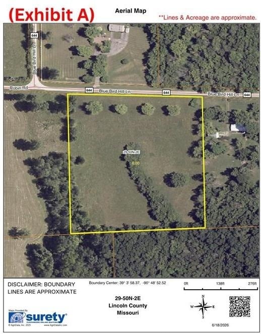 Blue Bird Hill Ln. (6+/- Acres), Foley, MO for Sale