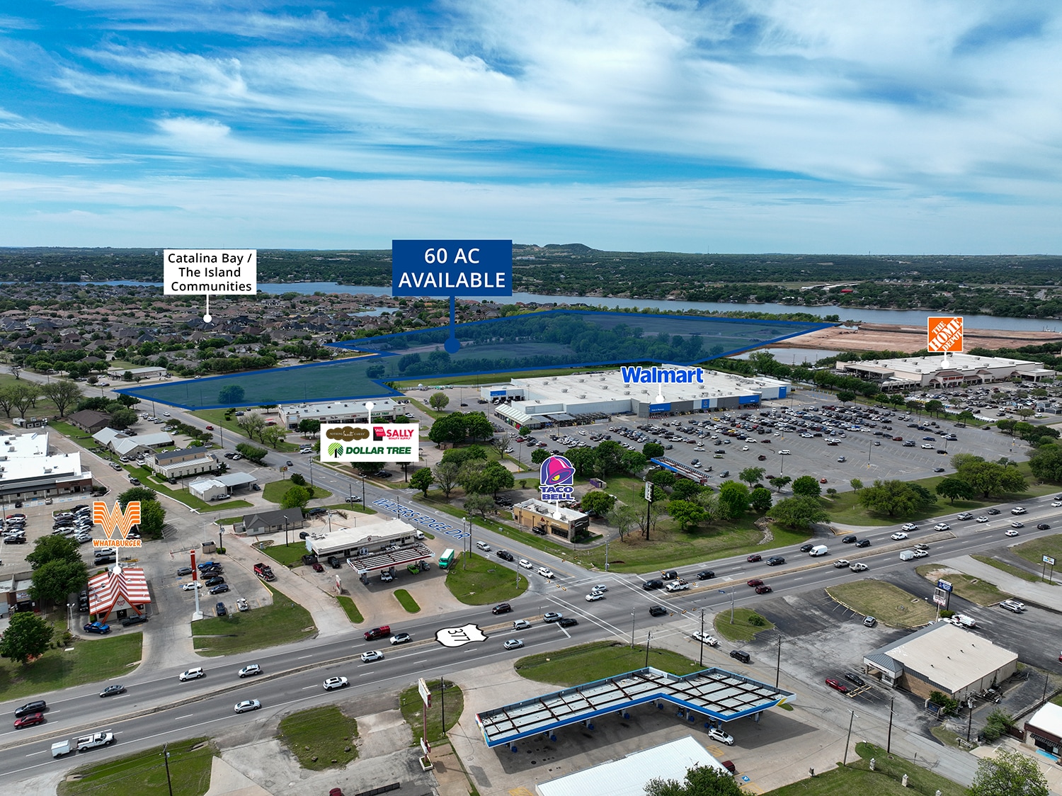 E Hwy 377 & Waters Edge Dr, Granbury, TX for Sale