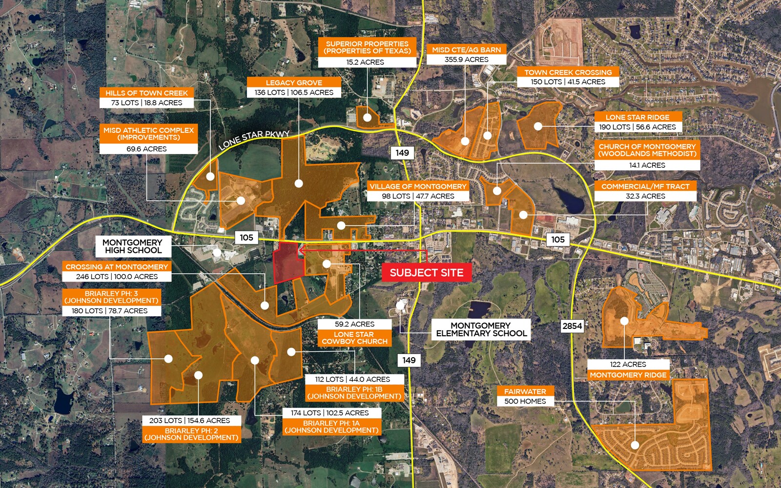 Highway 105 W, Montgomery, TX for Sale