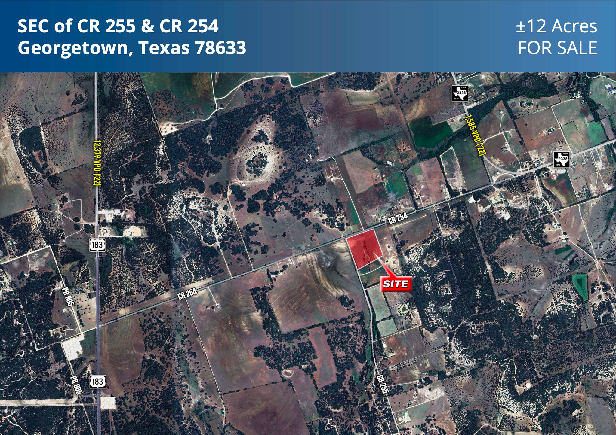 SEC CR 254 & CR 255, Georgetown, TX for Sale