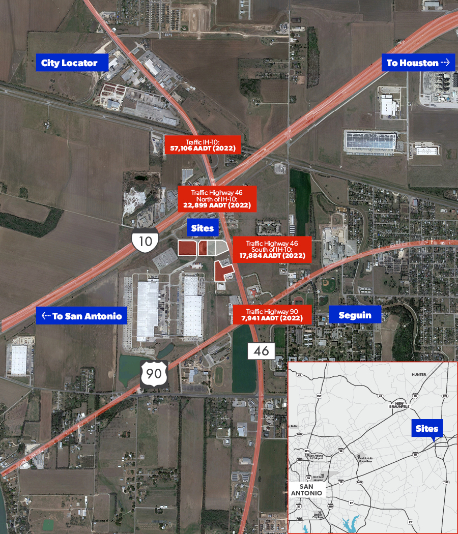 IH-10 & Hwy 46, Seguin, TX for Sale