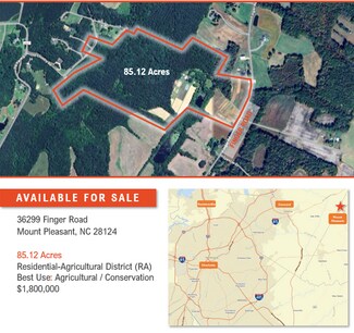 Mount Pleasant, NC Agricultural Land - 36299 Finger Rd