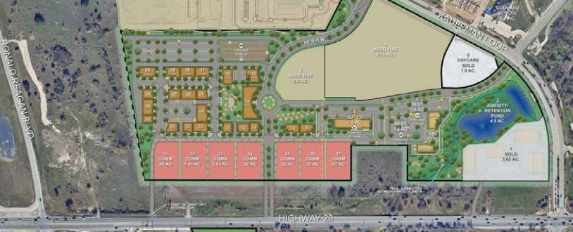 NW Corner of Ronald Reagan and Kauffman Loop, Georgetown, TX for Rent