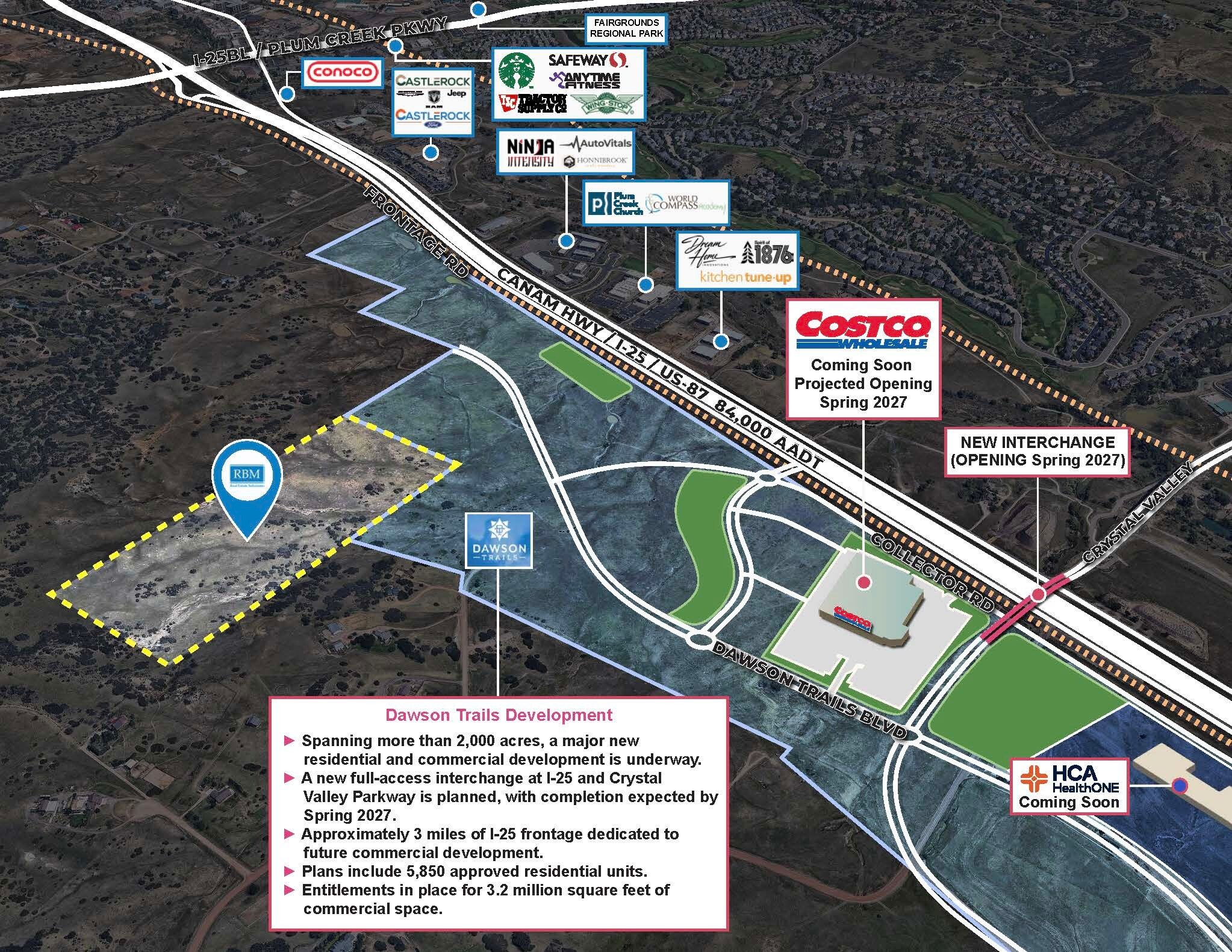I-25 /Crystal Valley Parkway, Castle Rock, CO for Sale