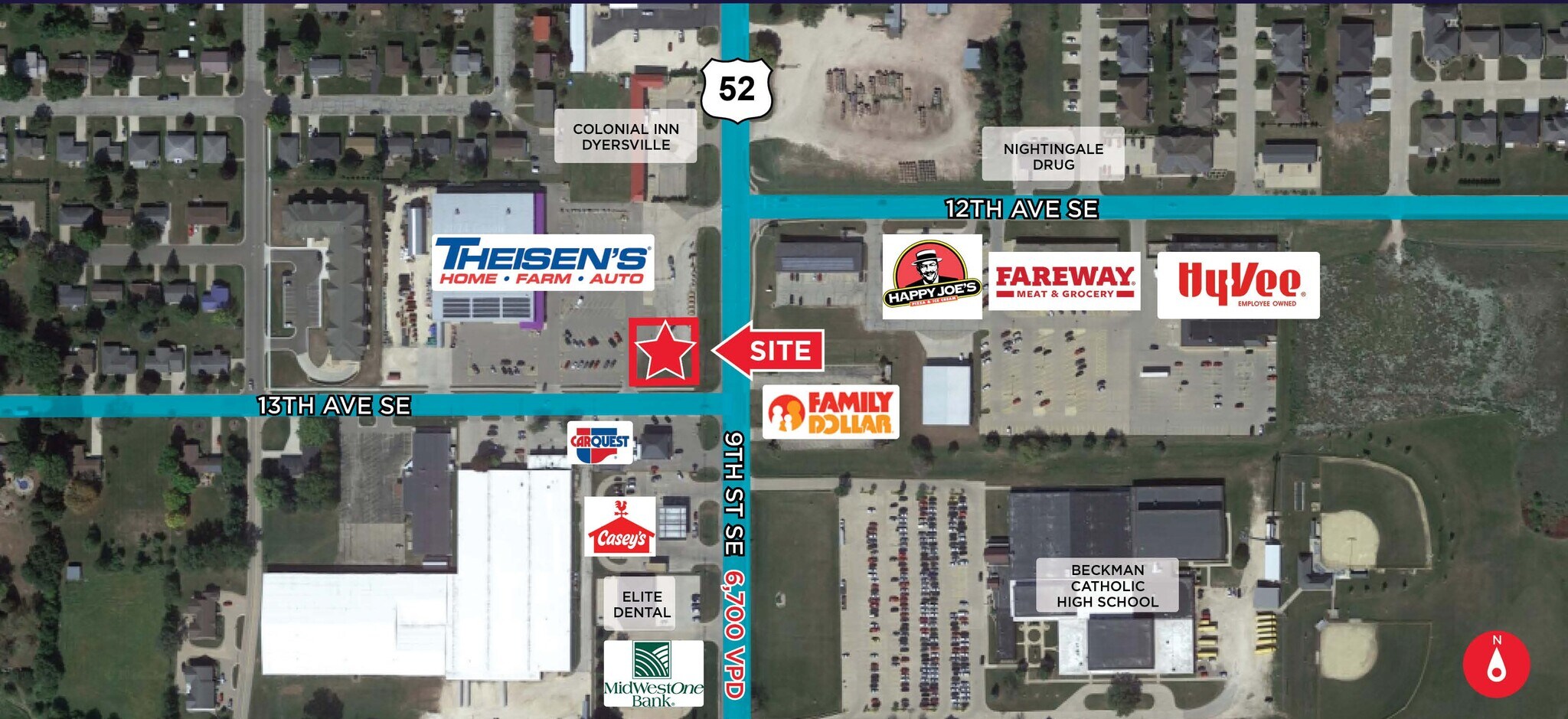 9th St @ 13th Ave, Dyersville, IA for Rent