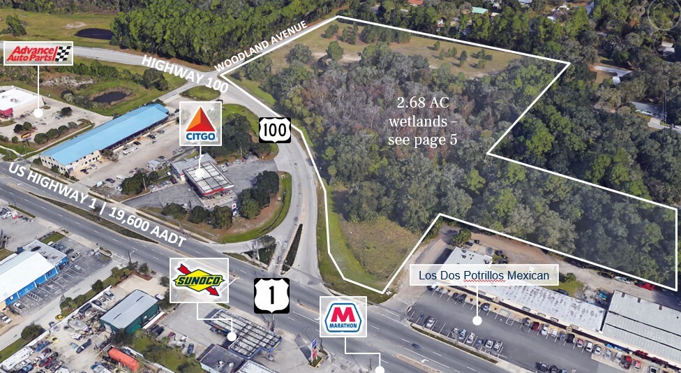 E Woodland St & SR 100, Bunnell, FL for Sale