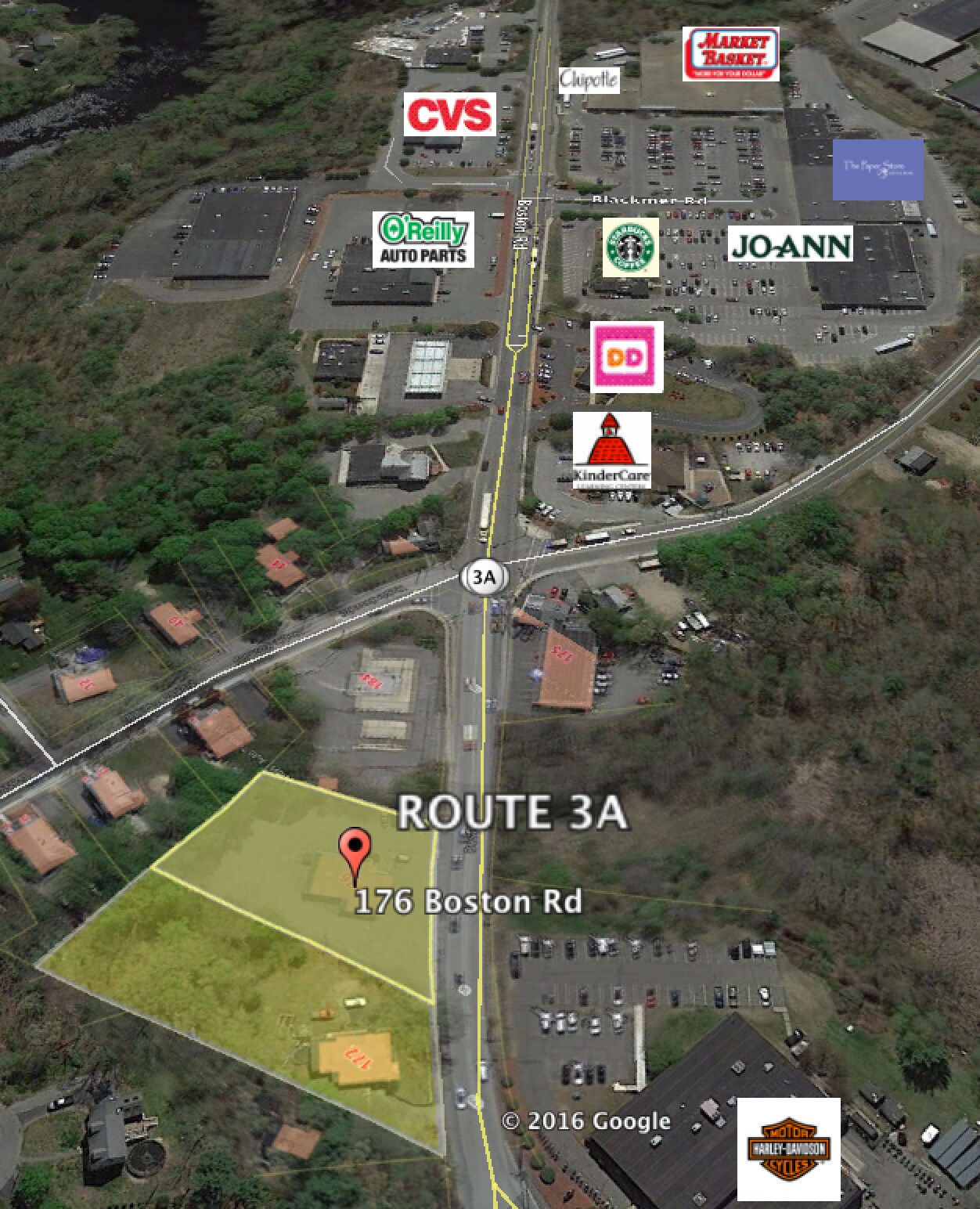 172176 Boston Rd Billerica, MA 01862 Land Property for Lease on