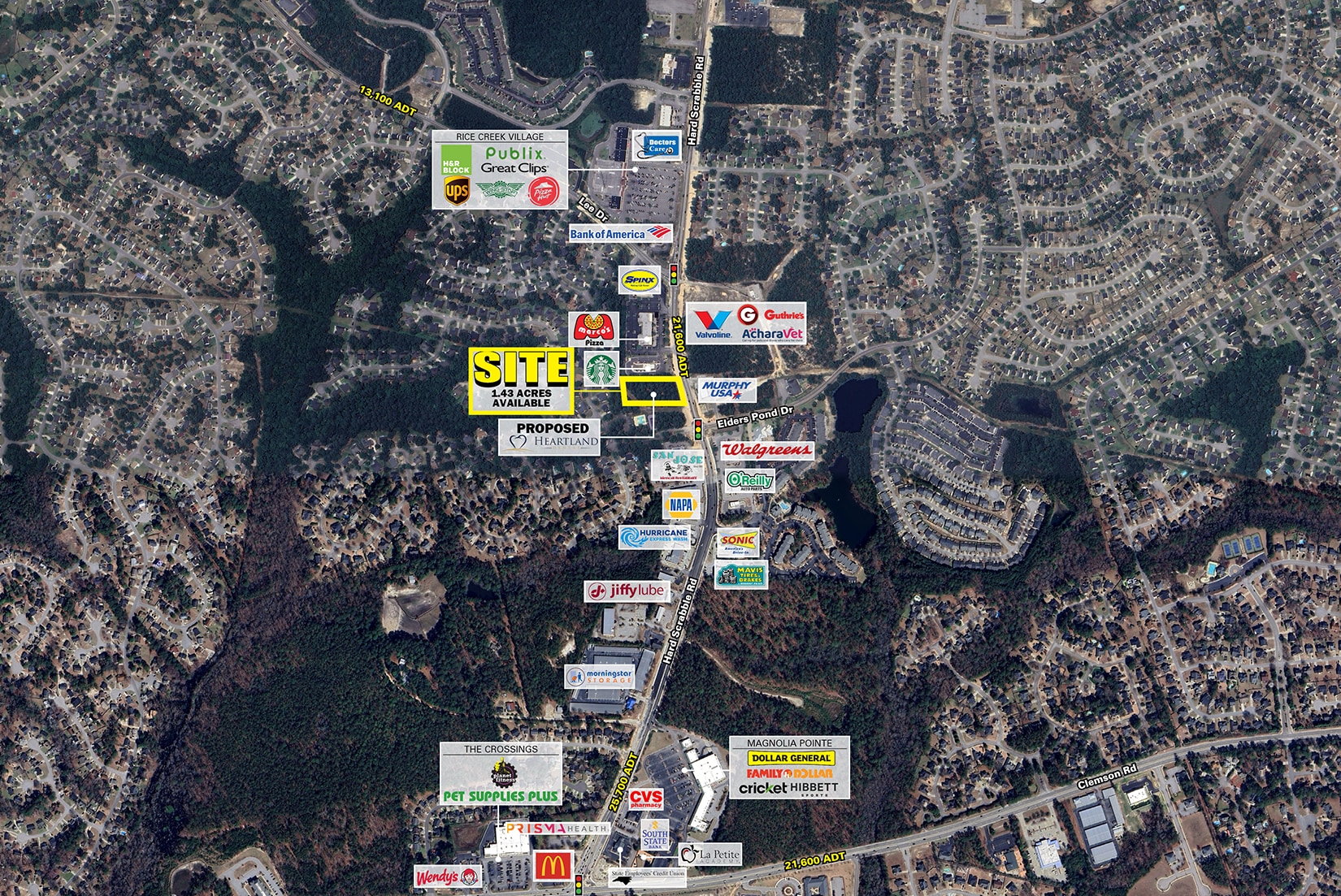 Hard Scrabble Rd & Elders Pond dr, Columbia, SC for Rent