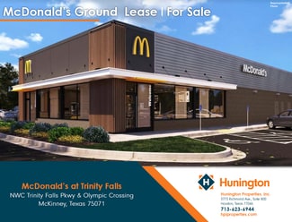 McKinney, TX Retail - NWC Trinity Falls Pkwy & Olympic Crossing McKinney, TX Retail - NWC Trinity Falls Pkwy & Olympic Crossing