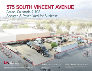 Azusa, CA Industrial Land - 575 S Vincent Ave