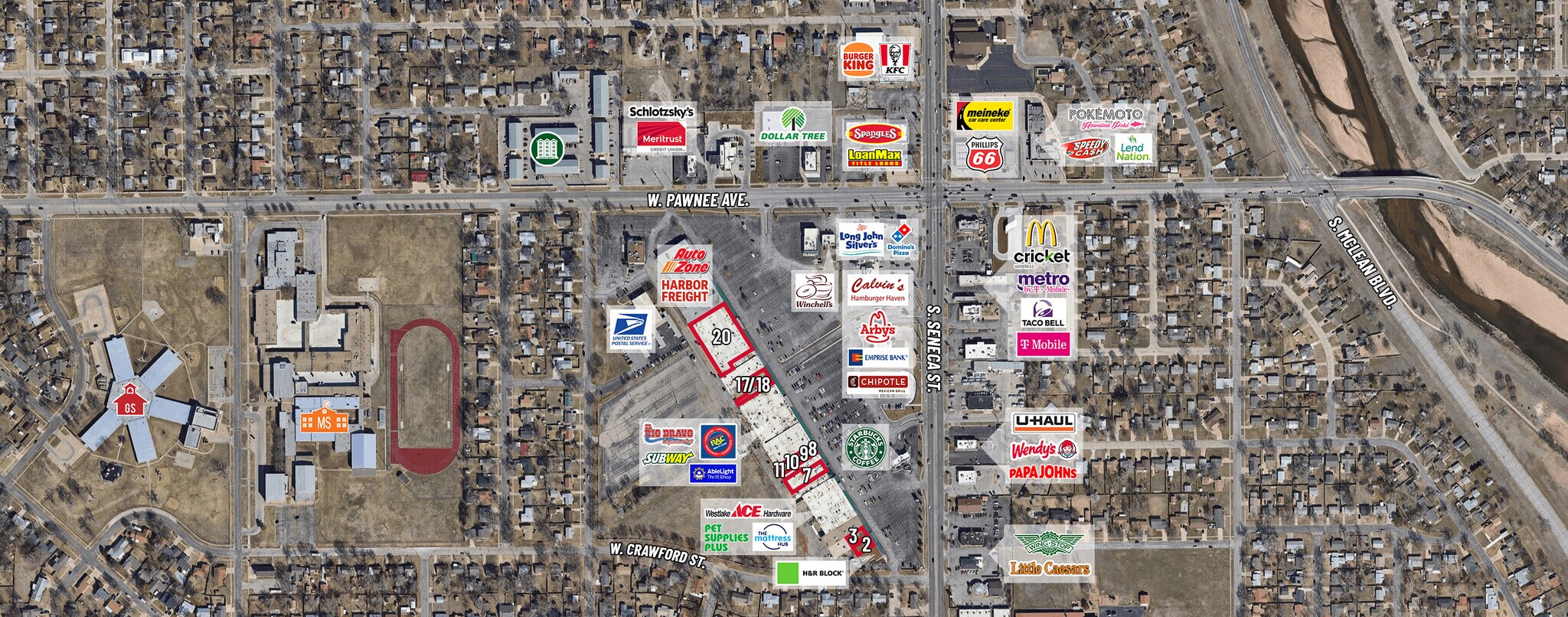 2401-2565 S Seneca St, Wichita, KS for Rent