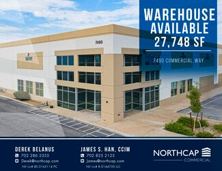 Henderson, NV Industrial - 7490 Commercial Way Henderson, NV Industrial - 7490 Commercial Way